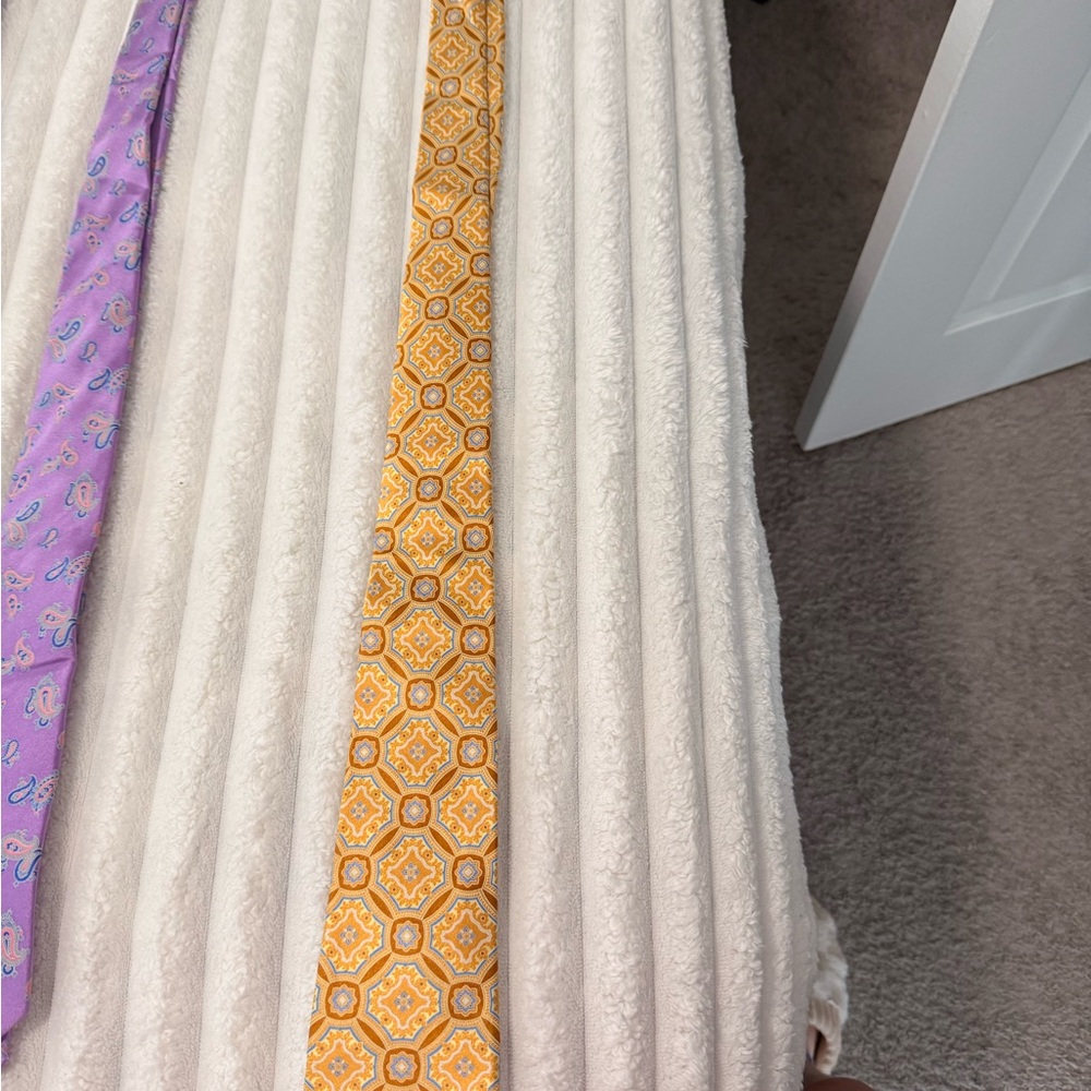 Orange Patterned Tie